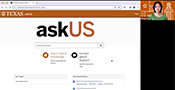 Screenshot from video of askUS ServiceNow web portal
